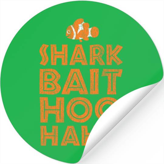 Disney Pixar Finding Nemo Shark Bait Hoo Haa Distressed Logo Stickers