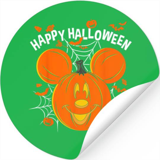 Disney Mickey & Friends Mickey Pumpkin Happy Halloween Stickers