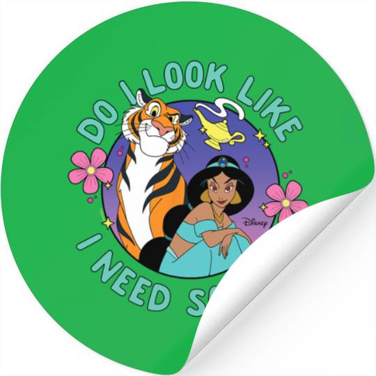 Disney Princess - Jasmine Do I Look Like I Need Saving Stickers