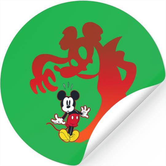 Disney Mickey Mouse Halloween Spooky Scary Shadows Vampire Stickers