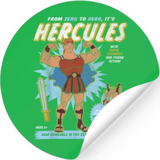 Disney Hercules Action Figure Poster Stickers
