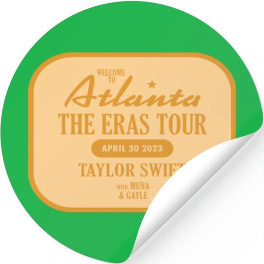 Eras Tour Atlanta Night 3 April 30 Sticker Stickers