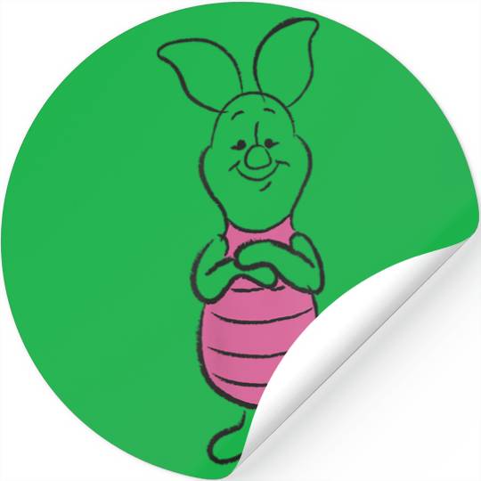Disney Winnie The Pooh Piglet Simple Sketch Stickers