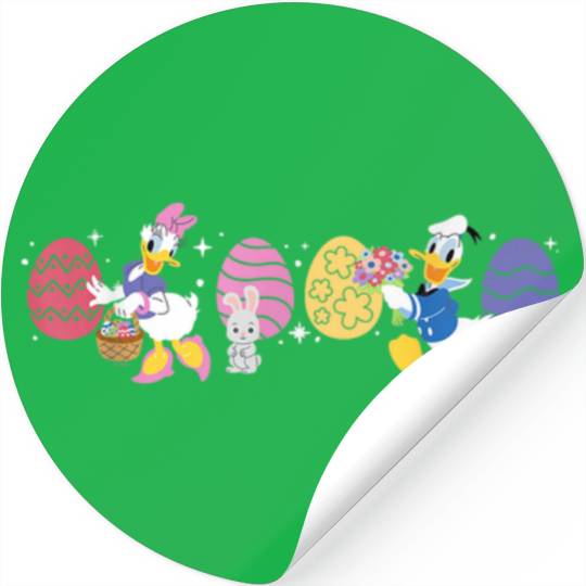 Disney Donald Duck Daisy Duck Spring Easter Eggs Stickers