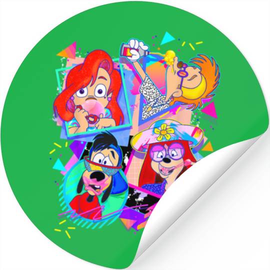 Disney A Goofy Movie Bubble Gum Retro Nineties Stickers