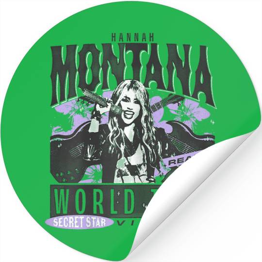 Disney Hannah Montana World Tour Ready To Rock Chest Poster Stickers