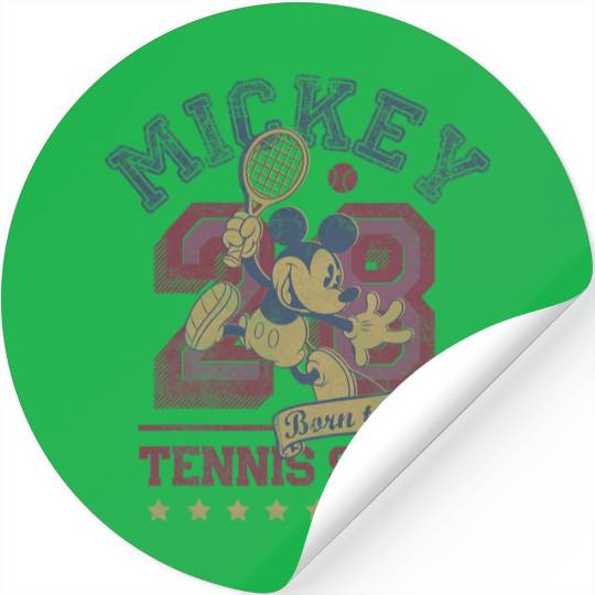 Disney Mickey Mouse Sports Tennis Star 28 Distressed Stickers