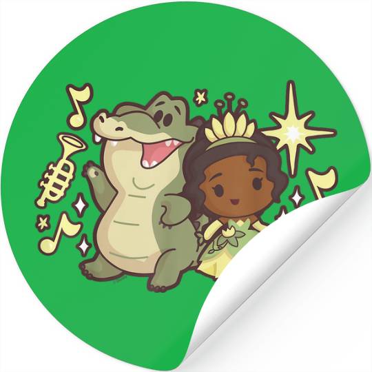 Disney Princess - Tiana And Louis The Alligator Stickers