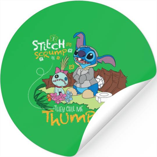 Disney 100 Stitch in Costume Bambi They Call Me Thumper Stickers