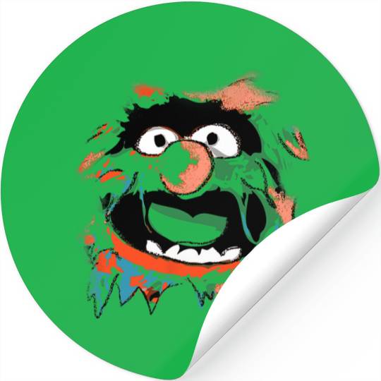 Disney The Muppets Animal  Burst Through Big Face Stickers