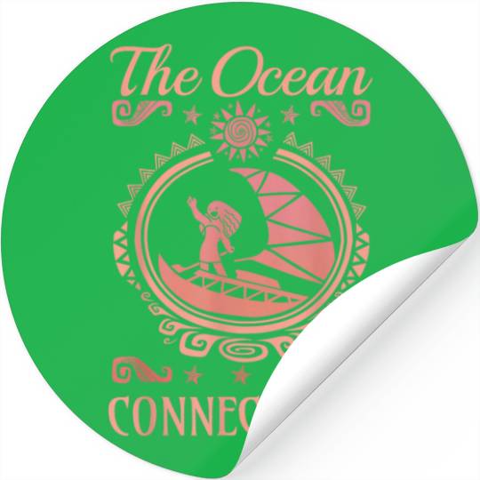 Disney Moana The Ocean Connects Us Coral Graphic Stickers