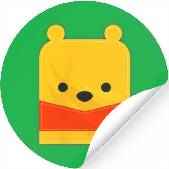 Disney Winnie the Pooh Small Block Character Pocket Stickers