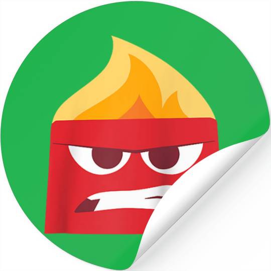 Disney and Pixar’s Inside Out Anger Red Raglan Baseball Tee Stickers