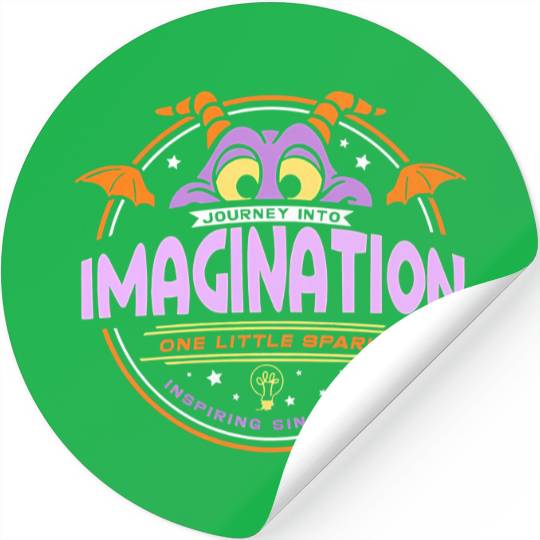 Disney Figment Journey Into Imagination One Little Spark Stickers