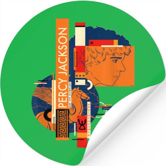 Disney Percy Jackson and Pegasus Greek Vase Styl Stickers