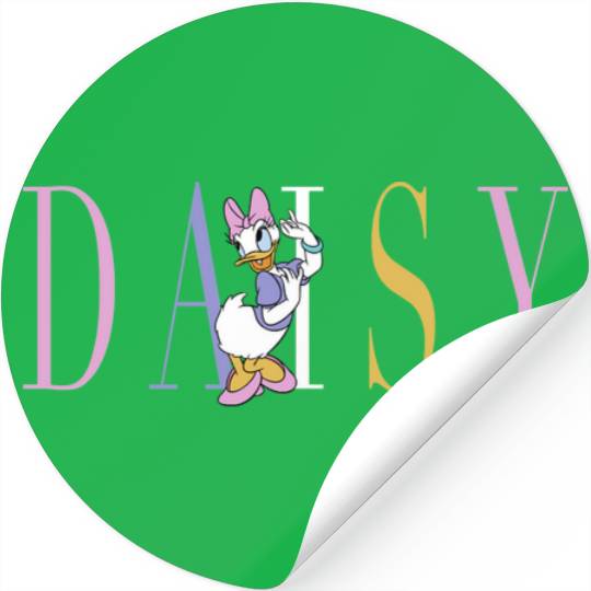 Disney Mickey And Friends Daisy Duck Simple Text Stickers