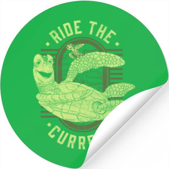 Disney Pixar Earth Day Finding Nemo Turtle Ride Stickers