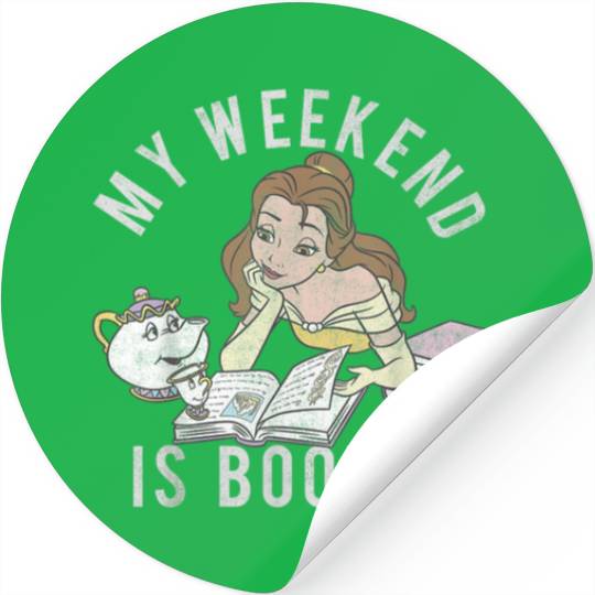 Disney Beauty And The Beast Belle My Weekend Is Stickers