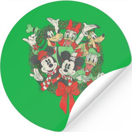 Group Shot Christmas Wreath   1: Mickey Disney Christmas, Disney Christmas Stickers