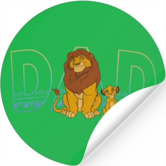 Disney The Lion King Simba and Mufasa Dad Stickers