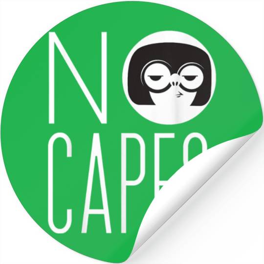 Disney The Incredibles 2 Edna Mode No Capes Logo Stickers
