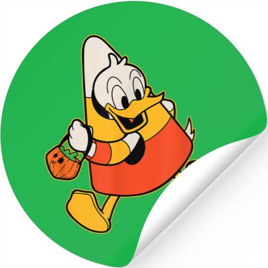 Disneyss Donald Duck Candy Corn Costume Spooky Cute Halloween Stickers