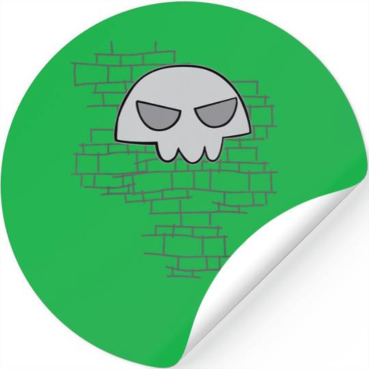 Disneyss Phineas And Ferb Bufford Skull Logo Stickers