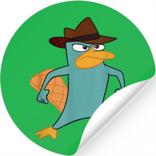 Disneyss Phineas And Ferb Perry The Platypus Bravesss Stance Stickers