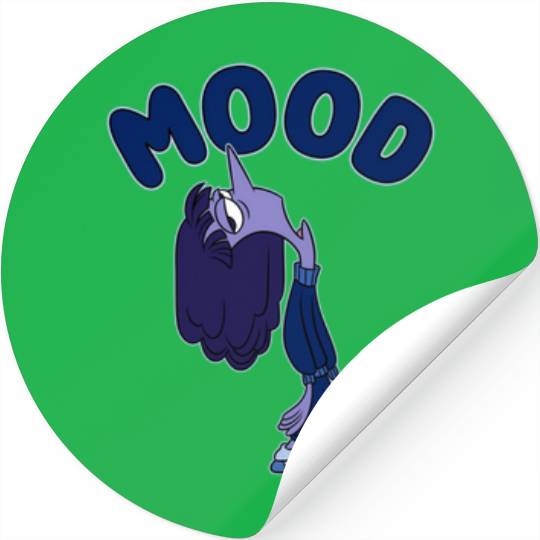 Disneyss Pixars Inside Out 2 Mood Ennui Bored Retro shots Stickers