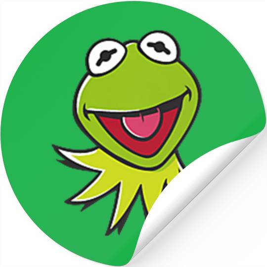 Disneyss The Muppets Kermit Happy Faces Left Chest Pocket Logo Stickers