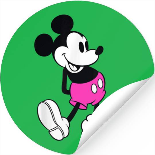 Disney Mickey Mouse Pink Shorts Stickers