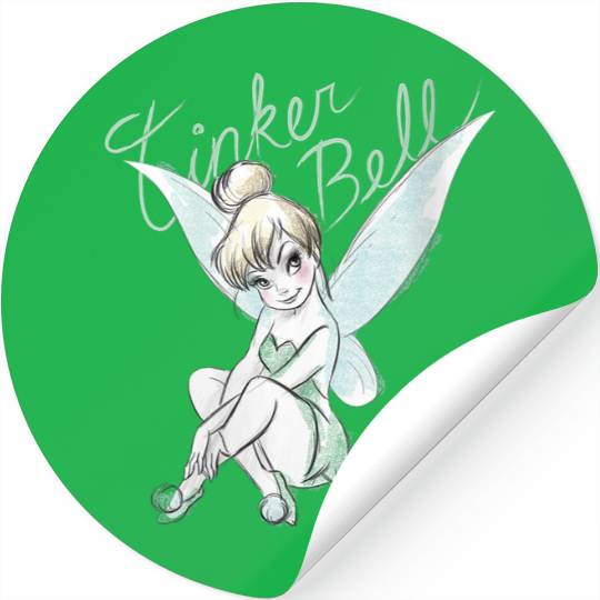Disneyss Tinker Bell Sitting Stickers