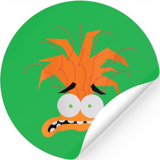 Disneyss Pixars Inside Out 2 Anxietys Big Head Logo Stickers