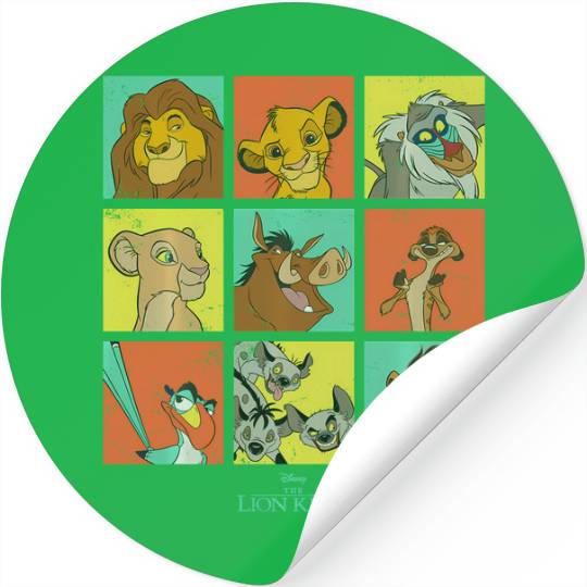 Disney The Lion King Characters 90S Grid Stickers