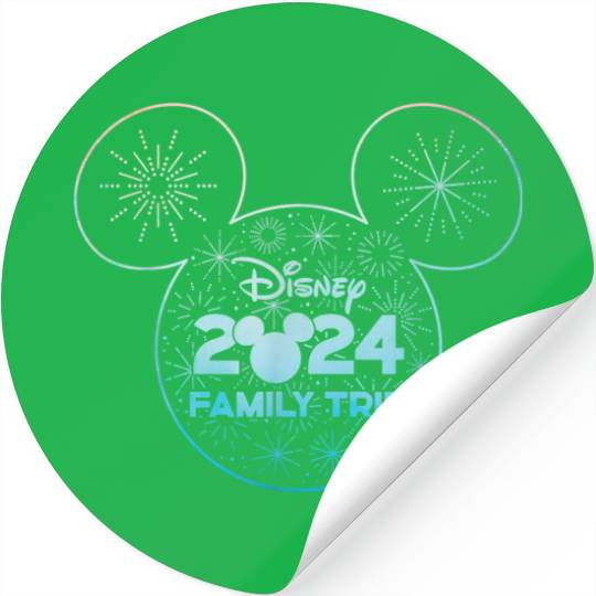 Disney Mickey Mouse Icon Fireworks Vacation Family Trip 2024 Stickers