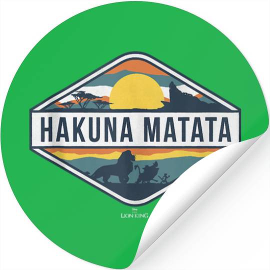 Disney The Lion King Hakuna Matata Diamond Logo Stickers