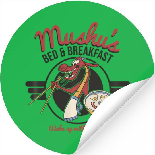 Disney Mulan Mushu'S Bed Breakfast Poster Stickers