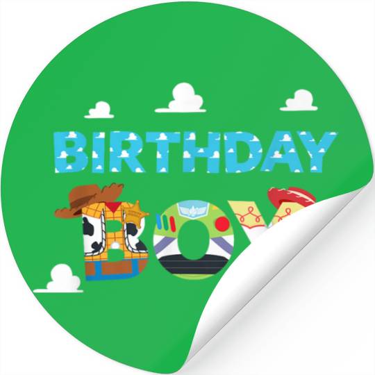 Disneyss And Pixarss Toy Story Clouds Birthday Boy Stickers