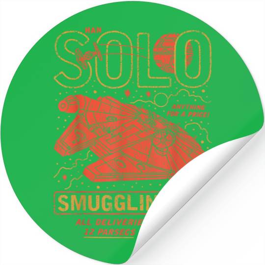 Han Solo Smuggling Co. Poster Disney+ Stickers