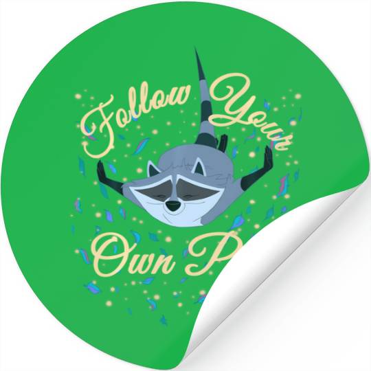 Disney Pocahontas Meeko Follow Your Own Path Text Stickers