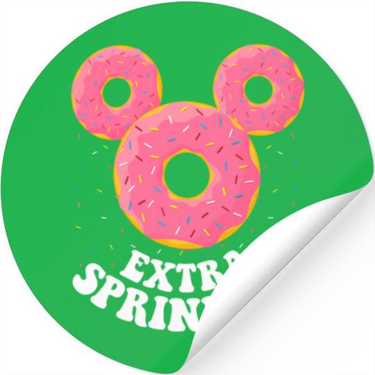 Disney Mickey Mouse Donut Ears Extra Sprinkles Stickers