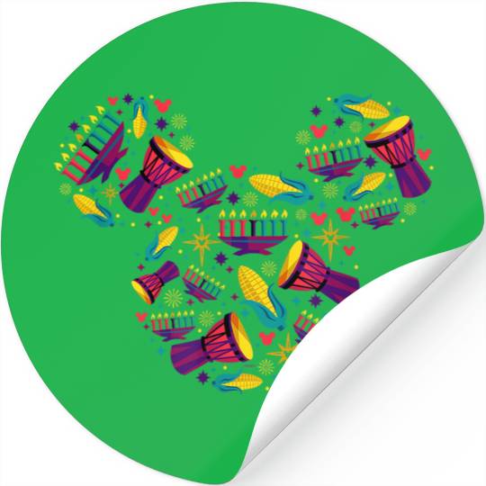 Disneyss Mickey Mouse Icon Kwanzaa Stickers