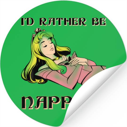Disney Sleeping Beauty Aurora I'D Rather Be Napping Stickers