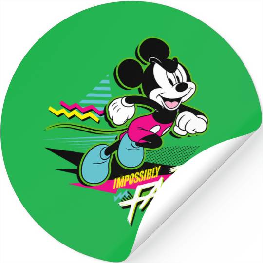 Disney Mickey Mouse Impossibly Fast 90s Retro Stickers