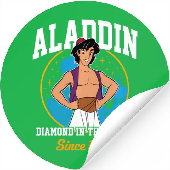 Disney Princess - Aladdin Collegiate Stickers
