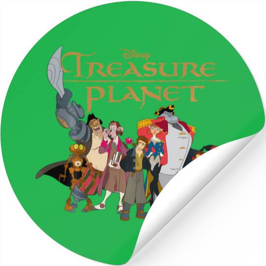 Disney Treasure Planet Logo And Characters Stickers
