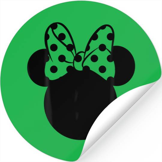 Disney Minnie Mouse Polka Dot Bow Stickers