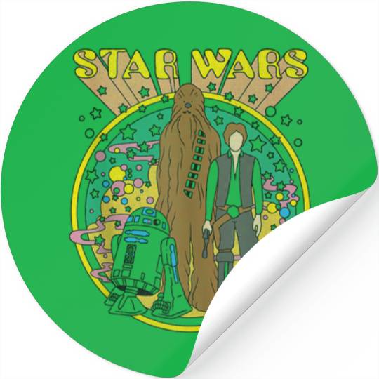 Star Wars Vintage Psych Rebels Disney+ Tank Top Stickers