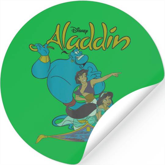Disney Aladdin  Group Shot Logo Stickers