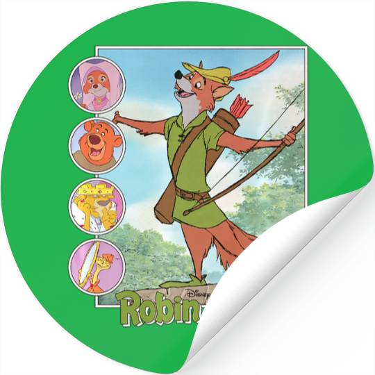 Disney Robin Hood Classic Disney Film Retro Premium Stickers